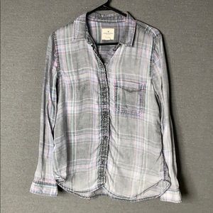 Distressed boyfriend plaid